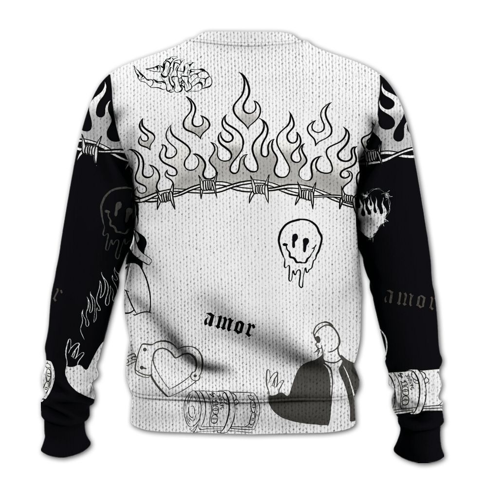 Knitted Sweater To Match Kobe 9 Elite Protro Halo - Snake Trust No One