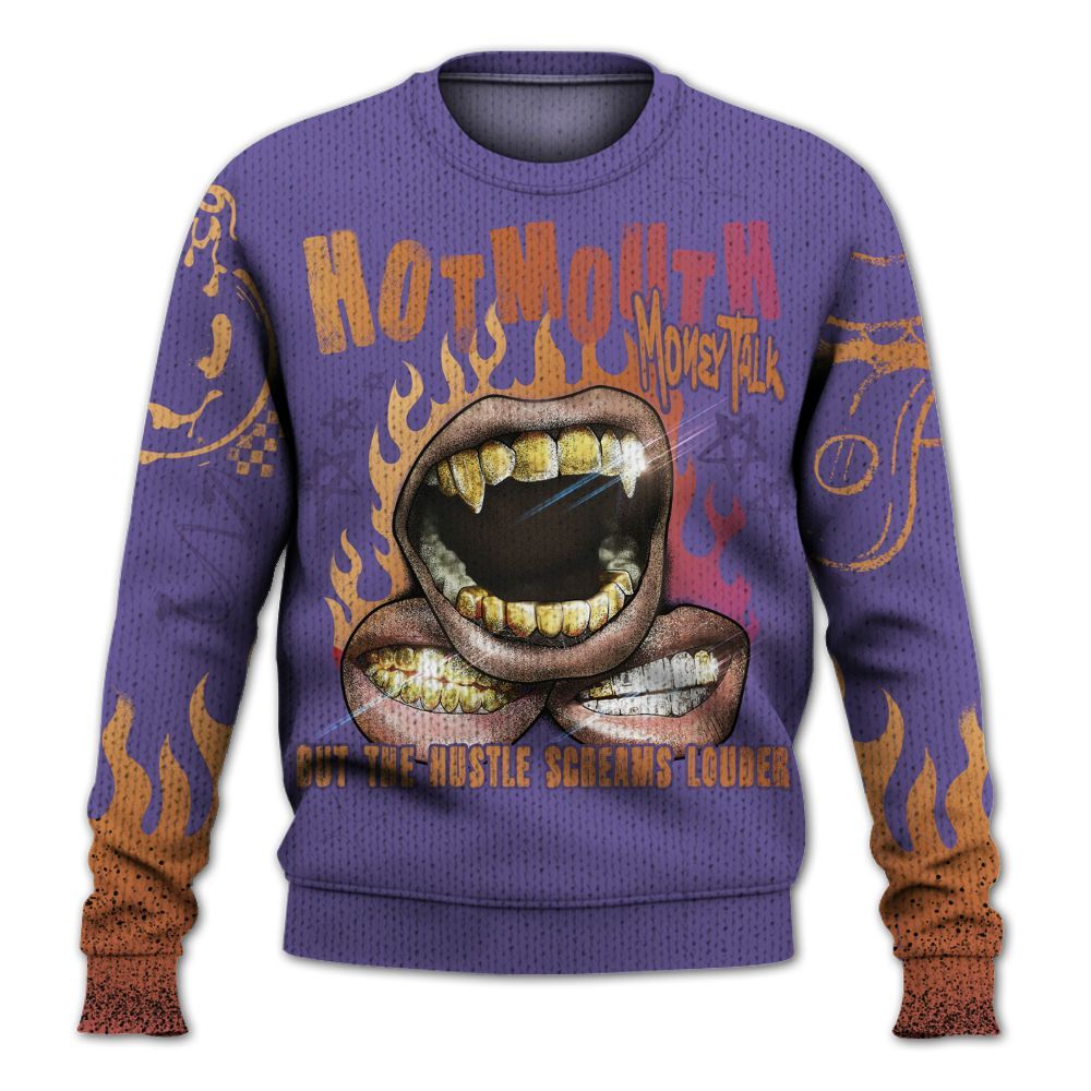 Knitted Sweater To Match Book Sunset 1s - Mouth Burning Street Style