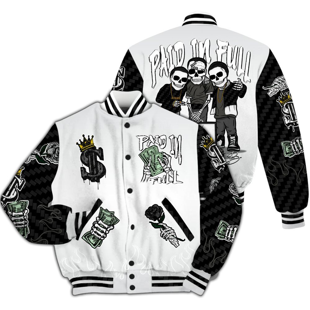 Varsity Jacket To Match Kobe 9 Elite Protro Halo - Fire Everybody Paid In All Over Print