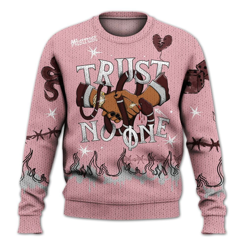Knitted Sweater To Match Air Max 90 Neapolitan 2025 - Trust No One Snake-Bite Doodle Crayon