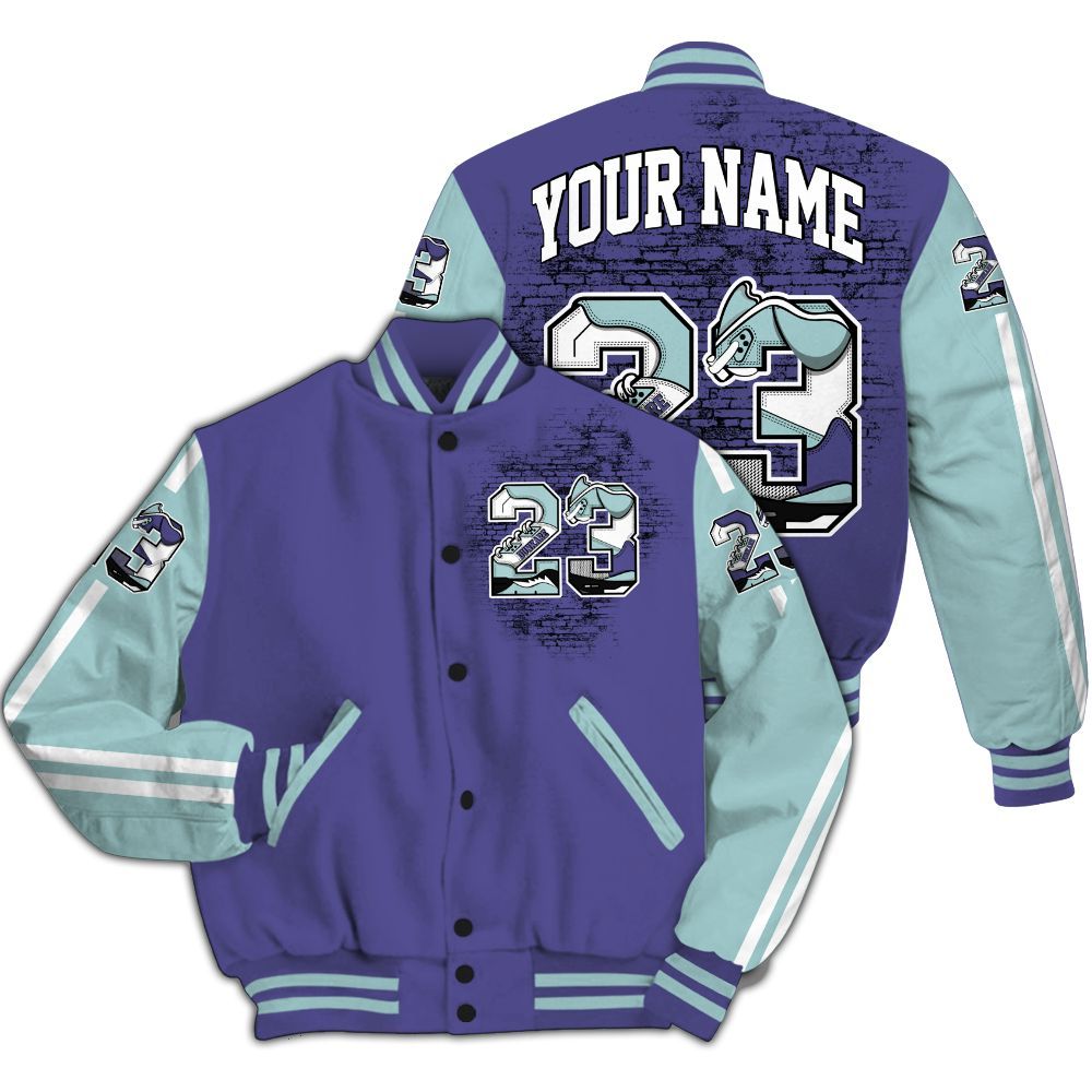 Varsity Jacket To Match Air Ship PE Hornets - Custom Name Number 23 5s All Over Print