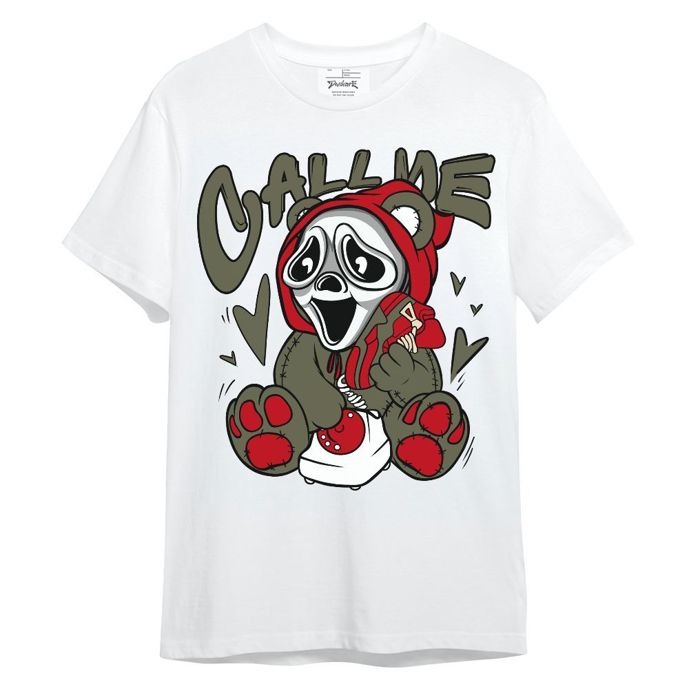 Shirt To Match Travis Scott Low OG Medium Olive 1s - Call Me Bear Unisex Shirt