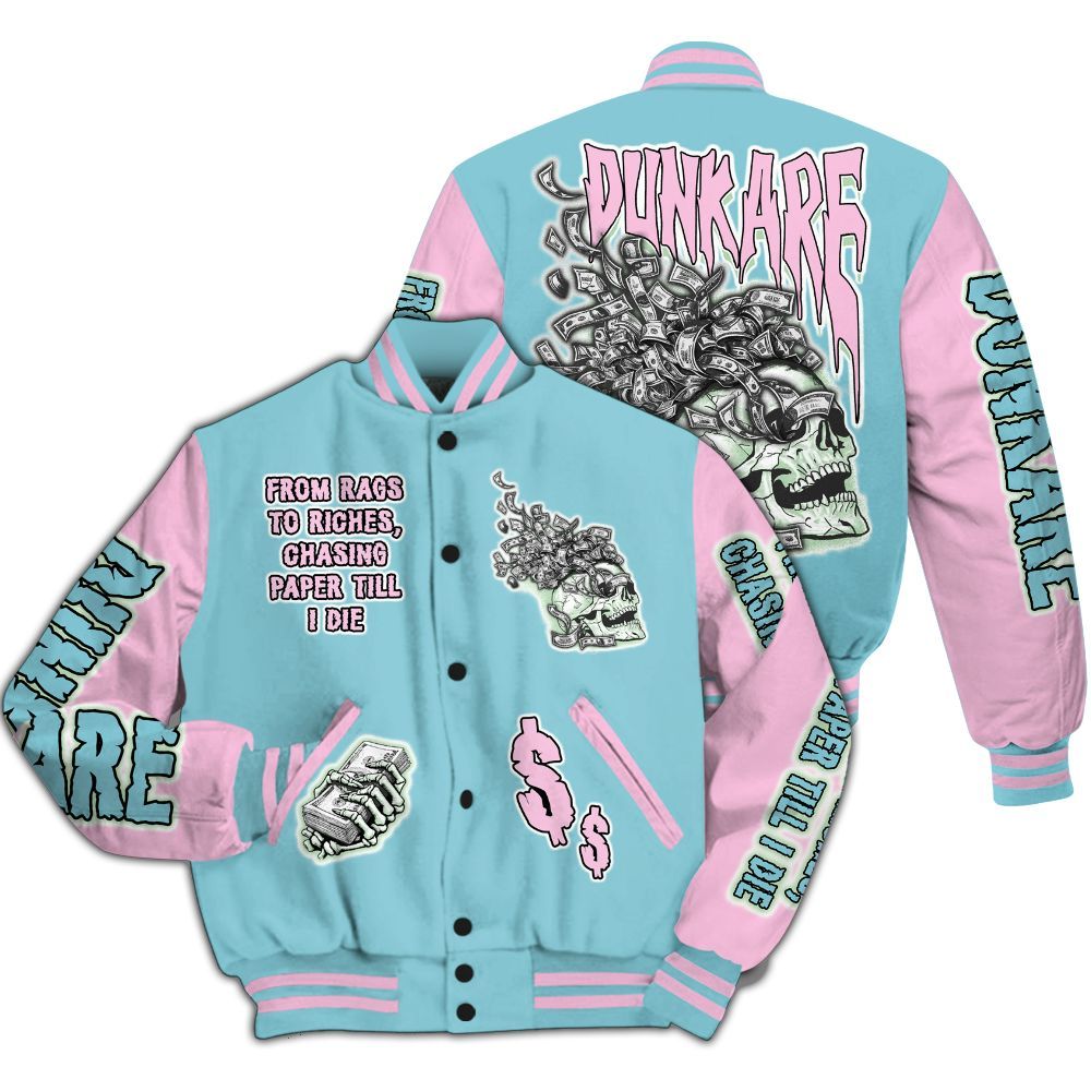 Varsity Jacket To Match SB Dunk Low Visty - From Rags To Riches All Over Print