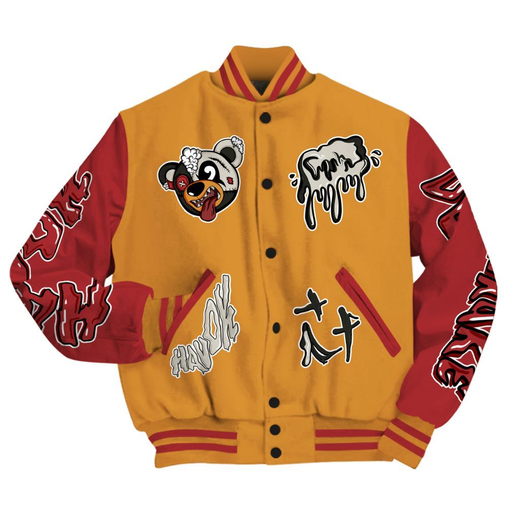 Varsity Jacket To Match Air Max Plus Sunset Swarovski - Havok Bear All Over Print