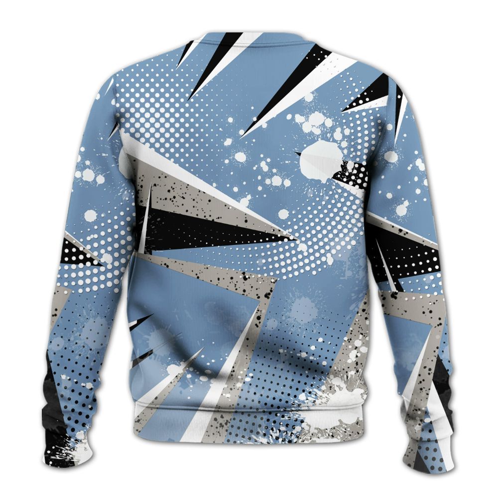 Sweatshirt To Match University Blue 4s - Poly Trust No One Dripping All Over Print