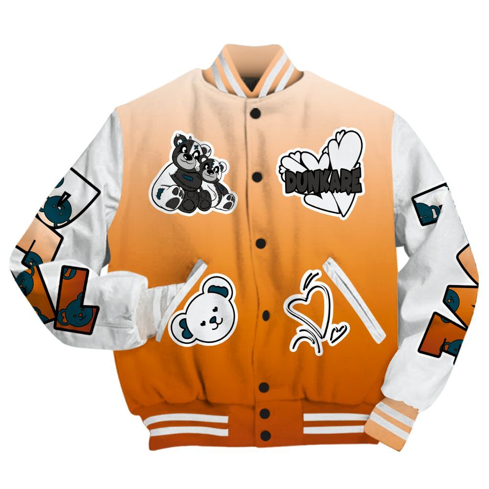 Varsity Jacket To Match Air Max One Block Down Churney - Sincere Fondness Bear All Over Print