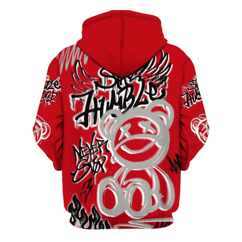 Hoodie To Match Air Griffey Max Gray Reds 1s - Humble Drip Streetwear Graffity All Over Print