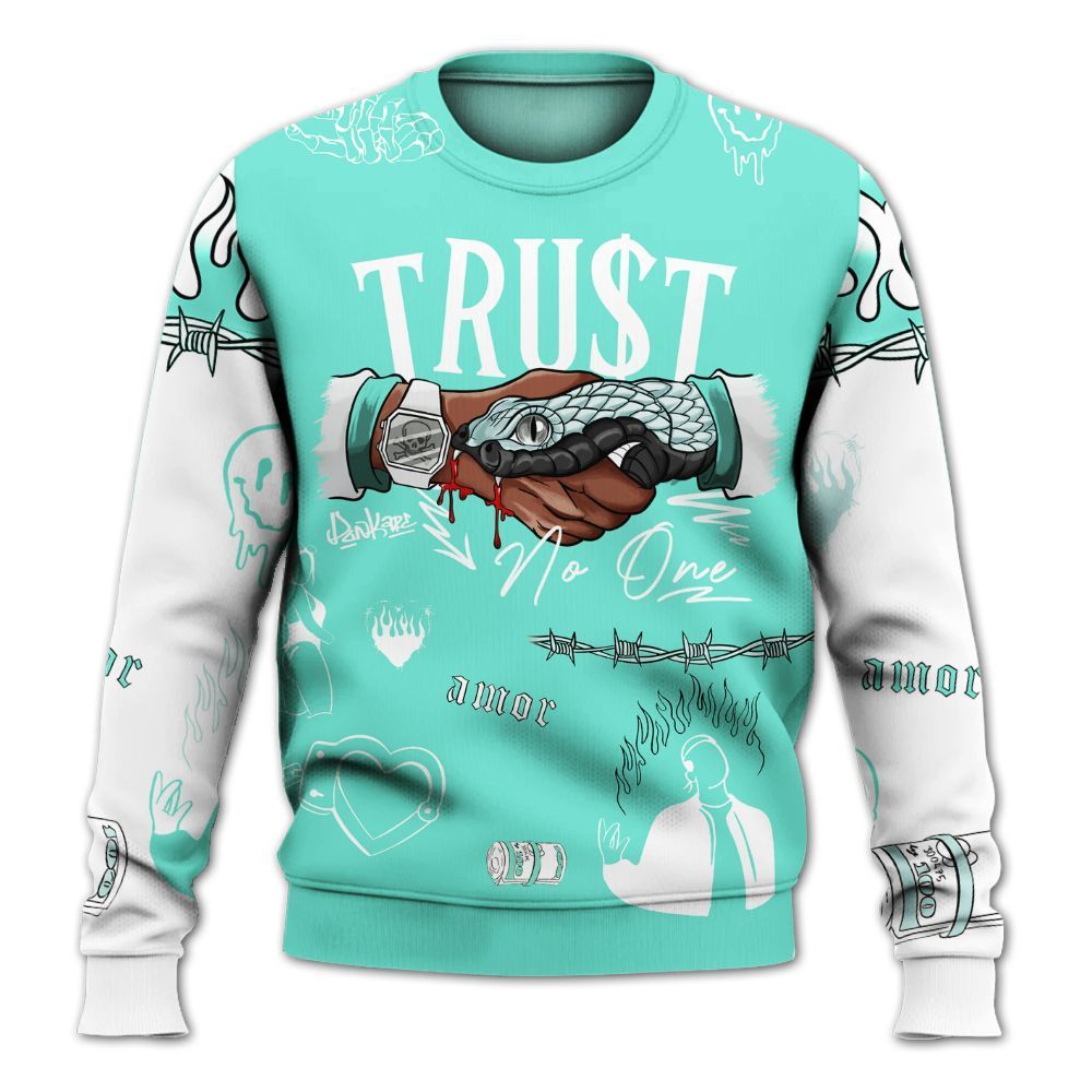 Sweatshirt To Match Retro Low Igloo 11s - Snake Trust No One All Over Print