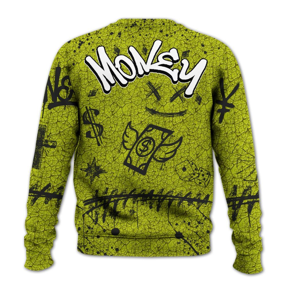 Sweatshirt To Match Dunk Low QS Halloween Skull - Everybody Paid In Full Crayon All Over Print