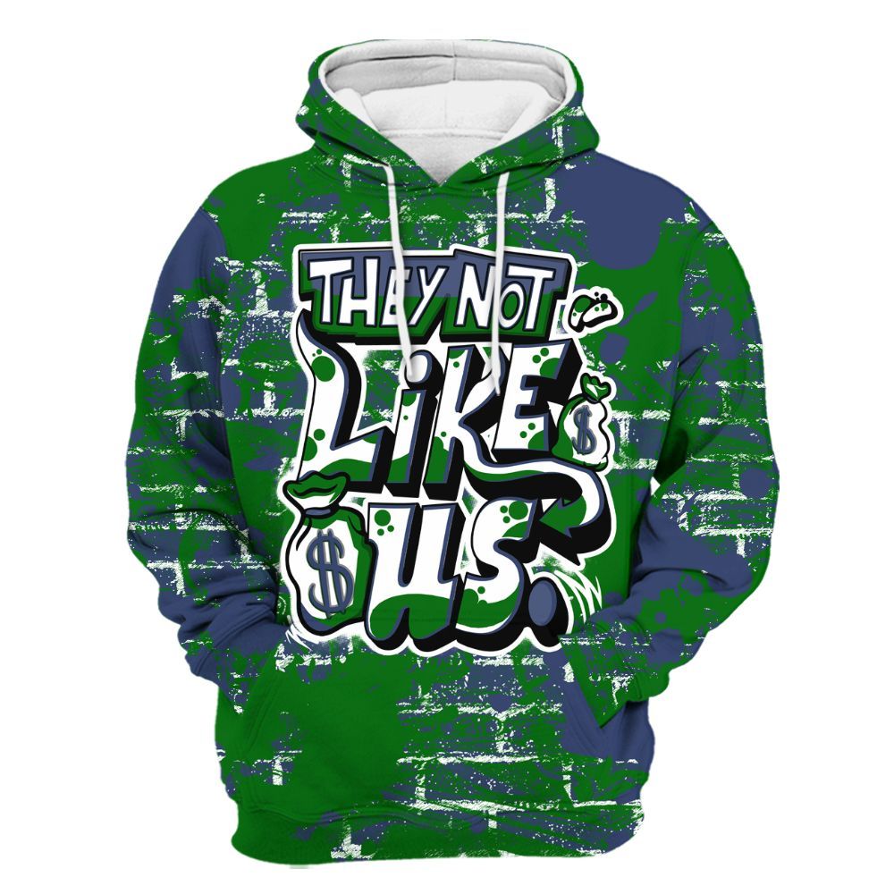 Hoodie To Match Midnight Navy 13s - Dislike Us Graphic Street Art All Over Print
