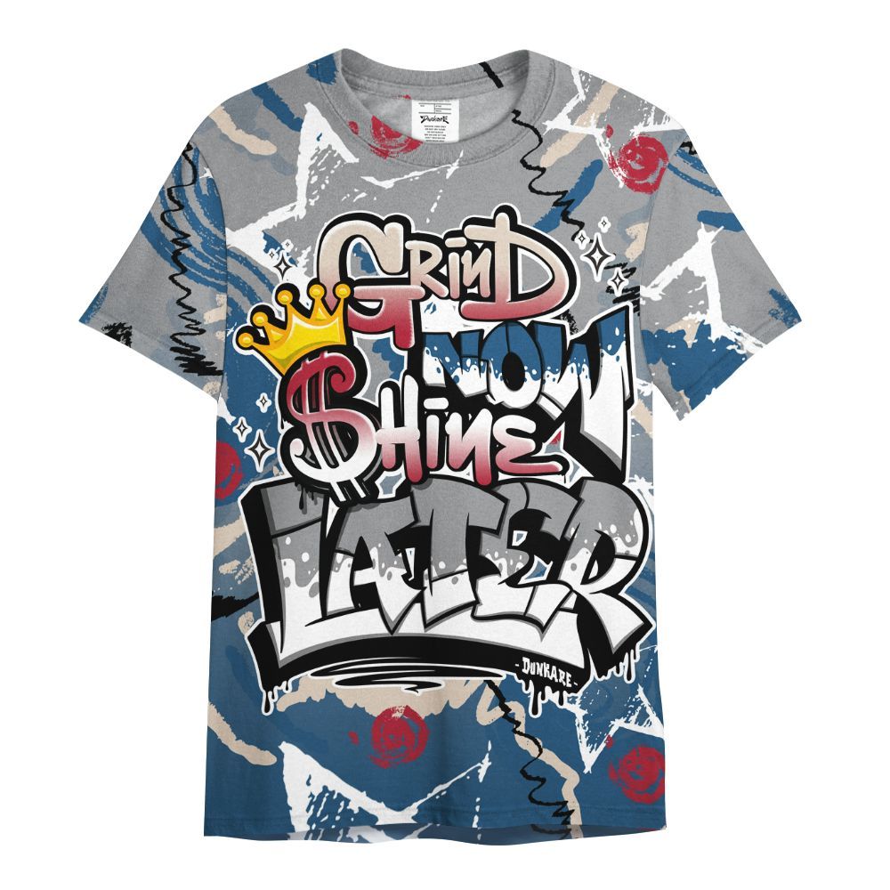 Shirt To Match Rare Air 3s - Grind Shine Later Drip All Over Print