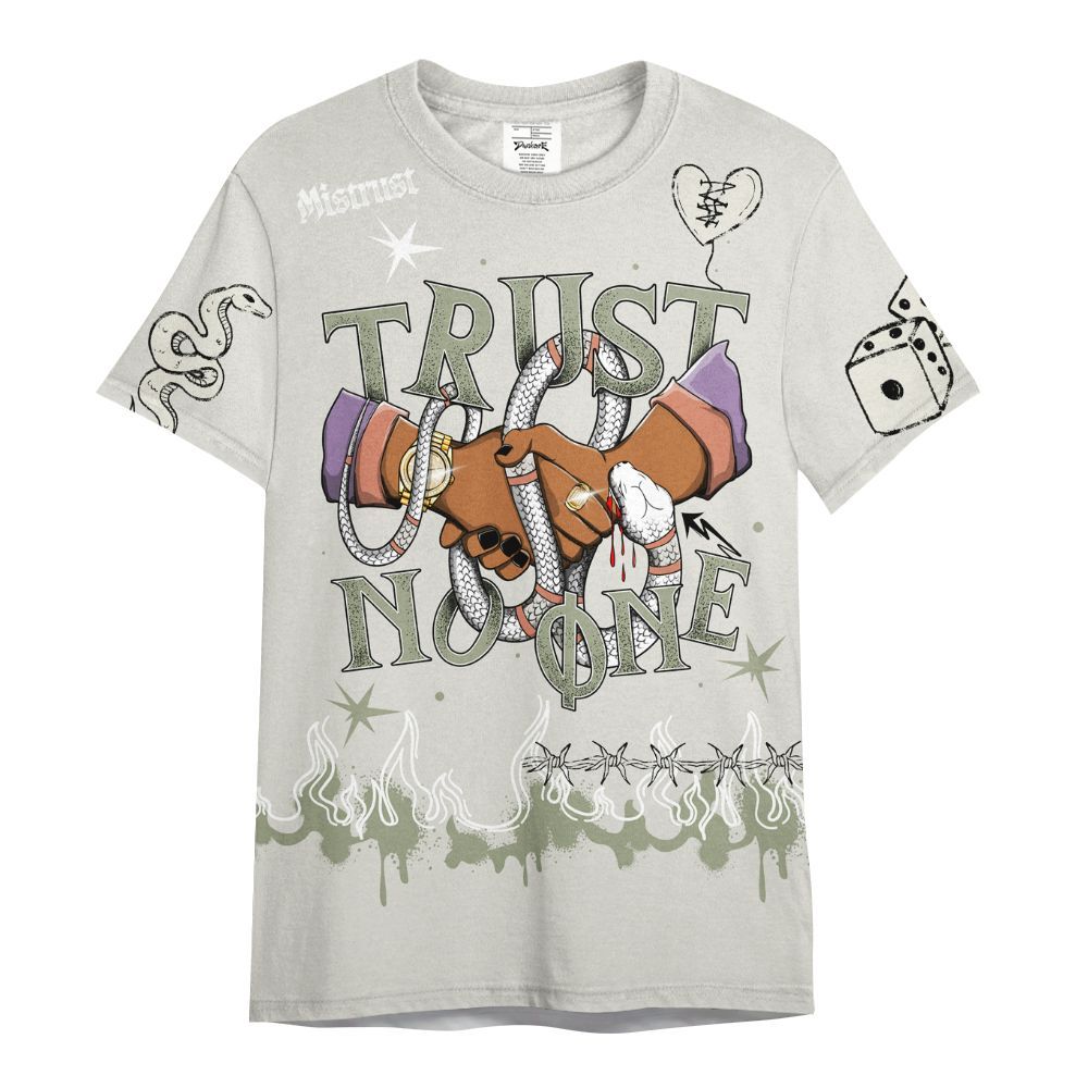 Shirt To Match Dunk Low Floral Swoosh 2025 - Trust No One Snake-Bite Doodle Crayon All Over Print