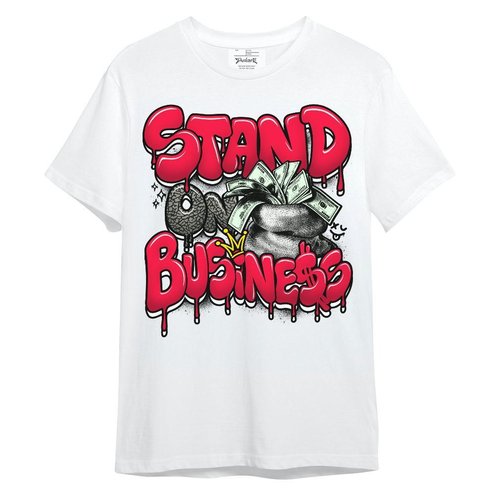 Shirt To Match Retro Fire Red 3s - Stand Business Unisex Shirt