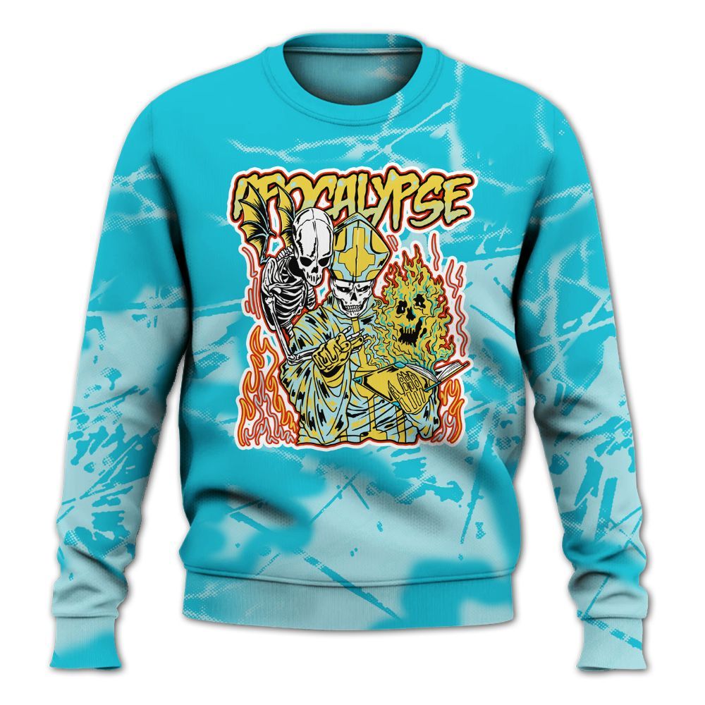 Sweatshirt To Match Dunk Low KD 17 N7 - Apocalypse Skeleton Profound All Over Print
