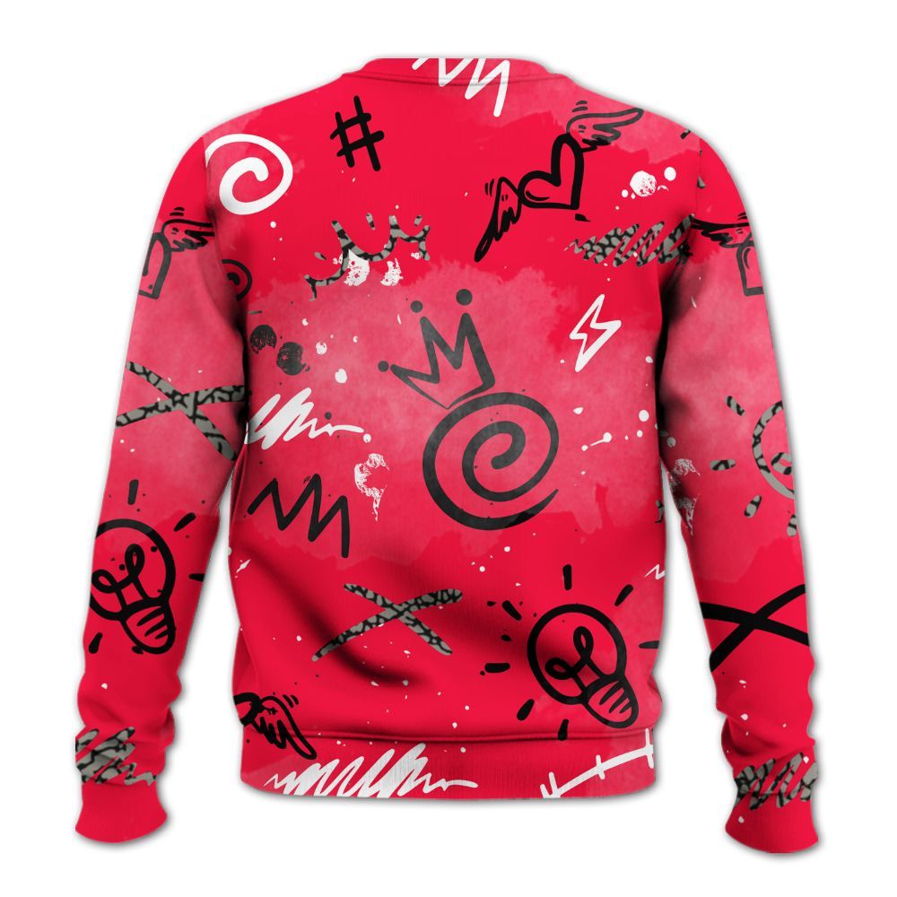 Sweatshirt To Match Retro Fire Red 3s - Drip Been Di2ferent All Over Print