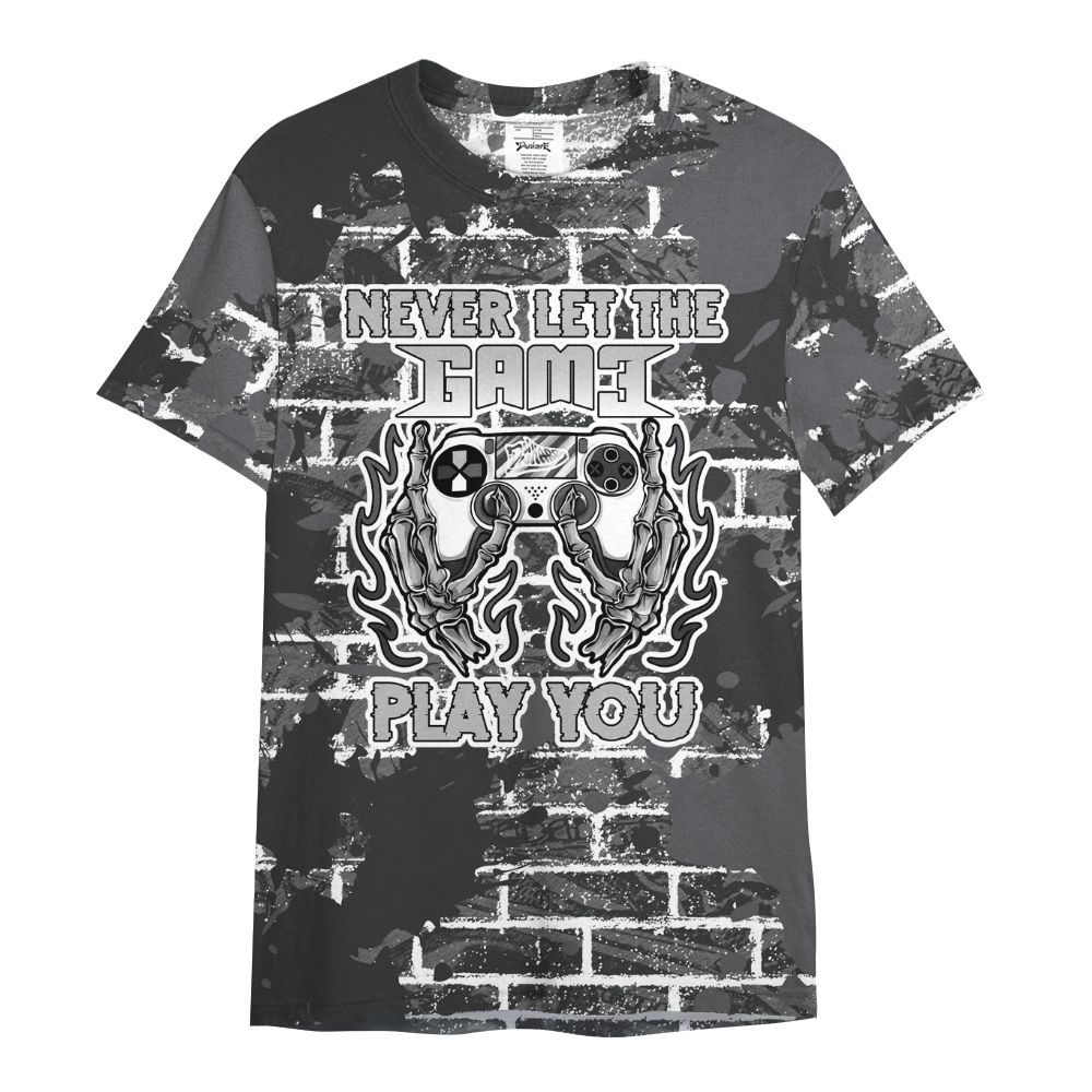 Shirt To Match White Thunder 4s - PlayGame Skull Brick All Over Print