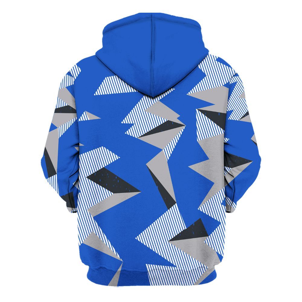 Hoodie To Match Retro Stealth 5s - Geometric Camouflage Pattern All Over Print
