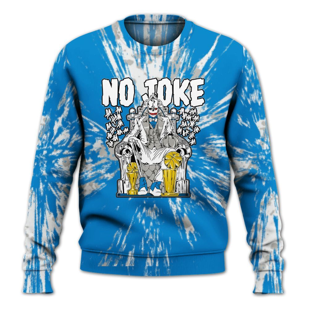 Sweatshirt To Match Industrial Blue 4s - Ain't Joke Skeleton Luxury All Over Print