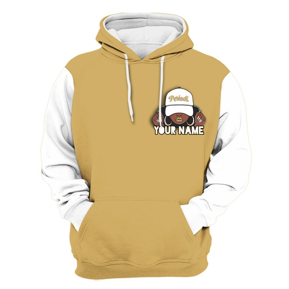 Hoodie To Match Craft Paris 6s Varsity Jacket, Custom Name Black Girl All Over Print