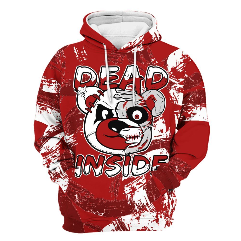 Hoodie To Match Red Taxi 12s - Lifeless Bear Circle Slpash All Over Print