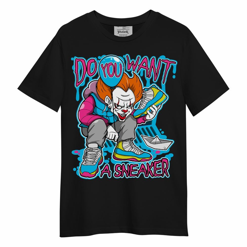 Shirt To Match Tokyo Nights Stewie 3s - Clown Scary Sneakers Halloween Graphic Unisex Shirt