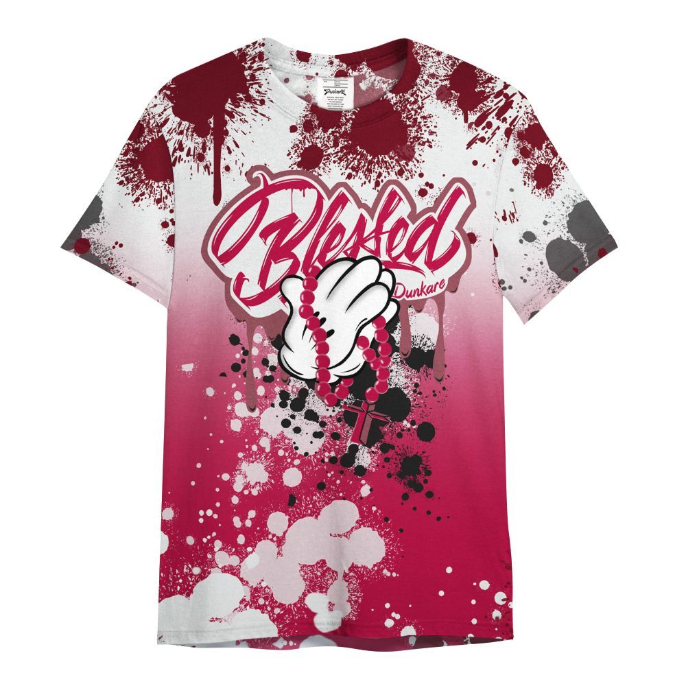 Shirt To Match Retro Chicago 2s - God Blessed Ink Drip All Over Print