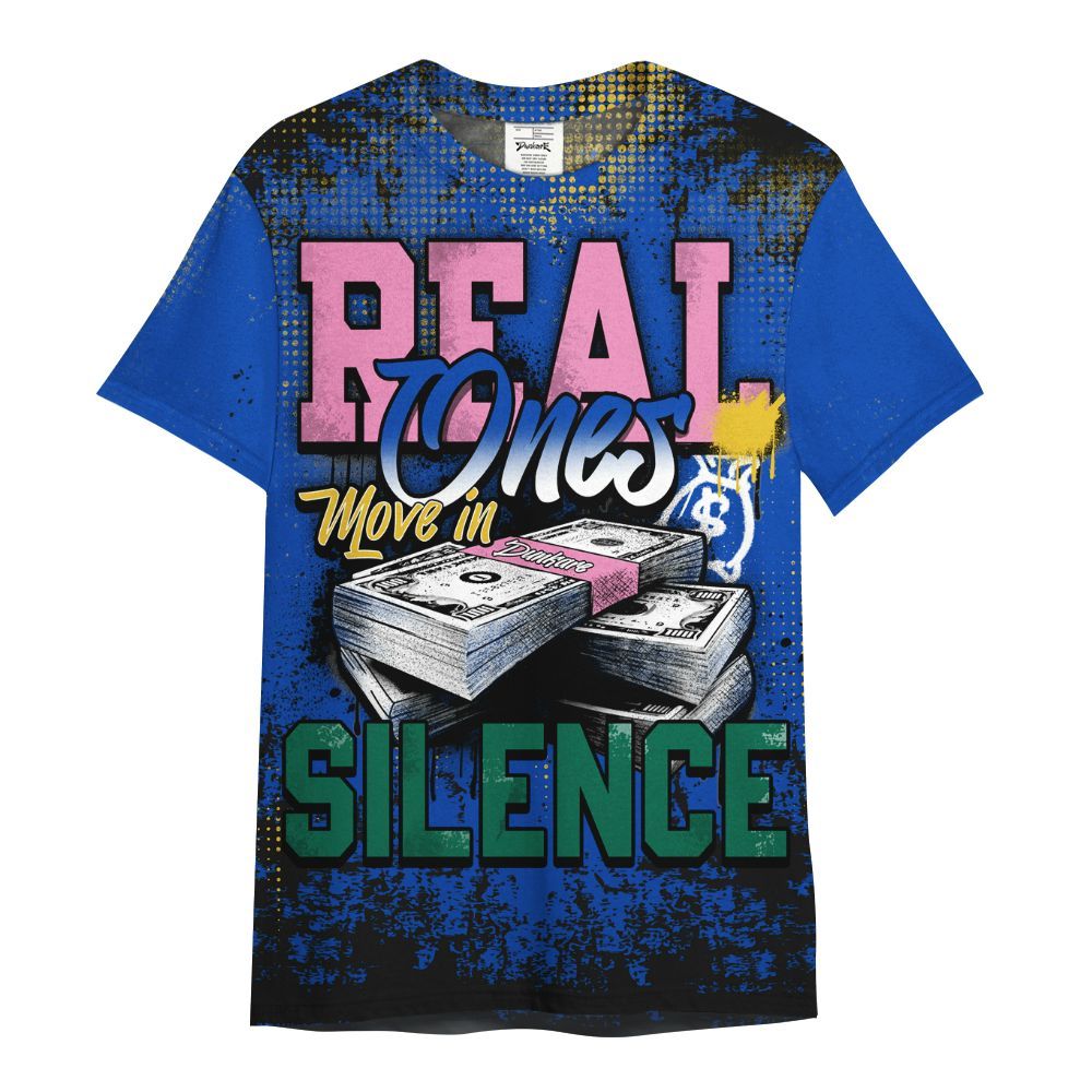 Shirt To Match Brazil Racer Blue Yellow 3s - Move In Silence Money Street Retro All Over Print