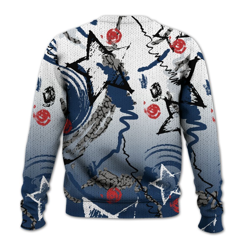 Knitted Sweater To Match SP Sport Royal 3s - Grind Shine Later Drip