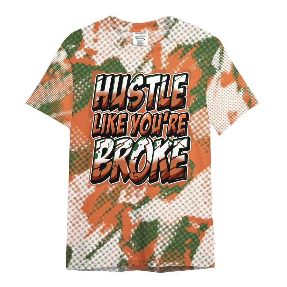 Shirt To Match Low Miami 5s - Hustles Like Broke Abstract All Over Print