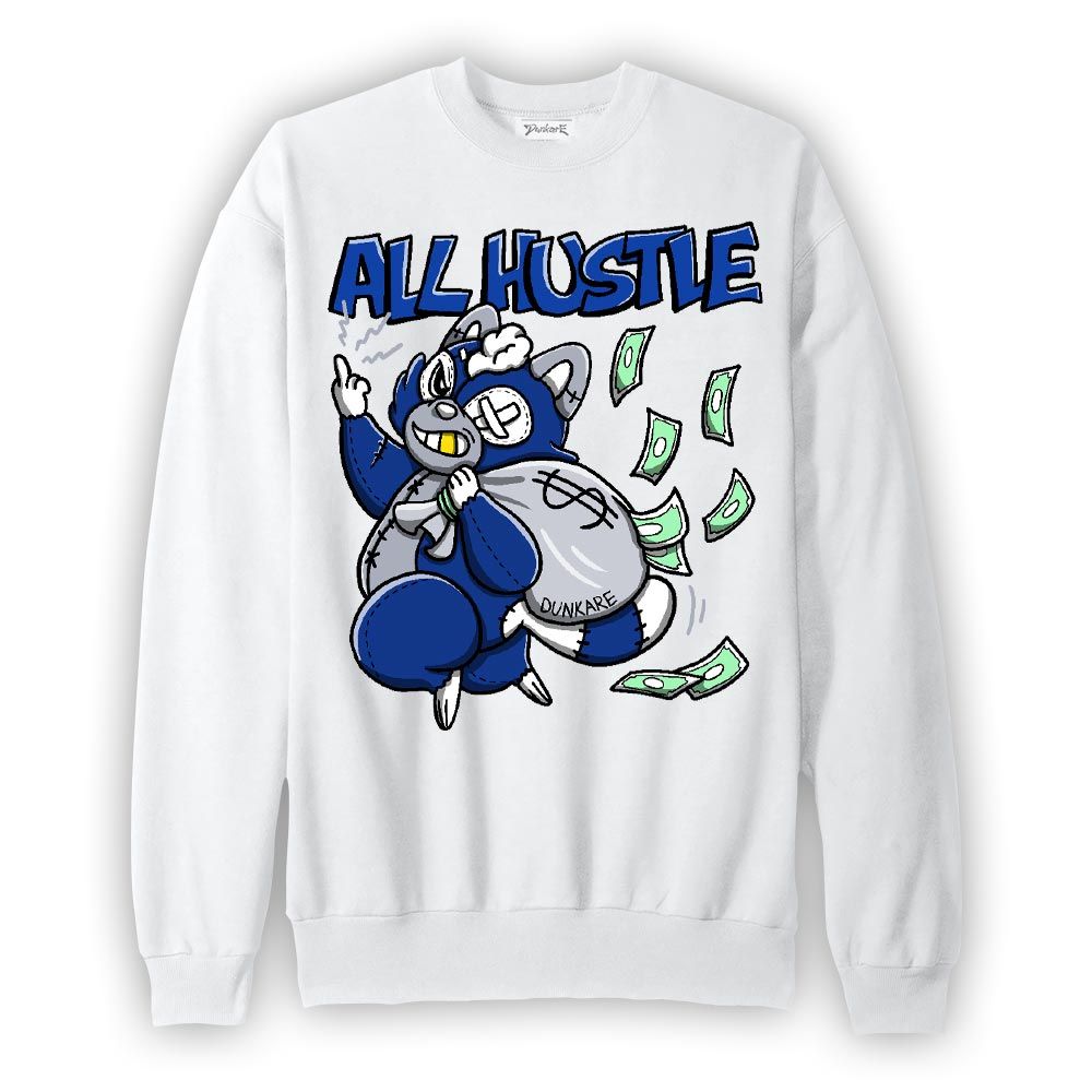 Sweatshirt To match Air Foamposite One Royal Sweatshirt - All Hustles Raccoon Graphic