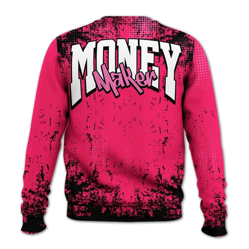 Sweatshirt To Match Air VaporMax Plus Triple Pink - Move In Silence Money Street Retro All Over Print