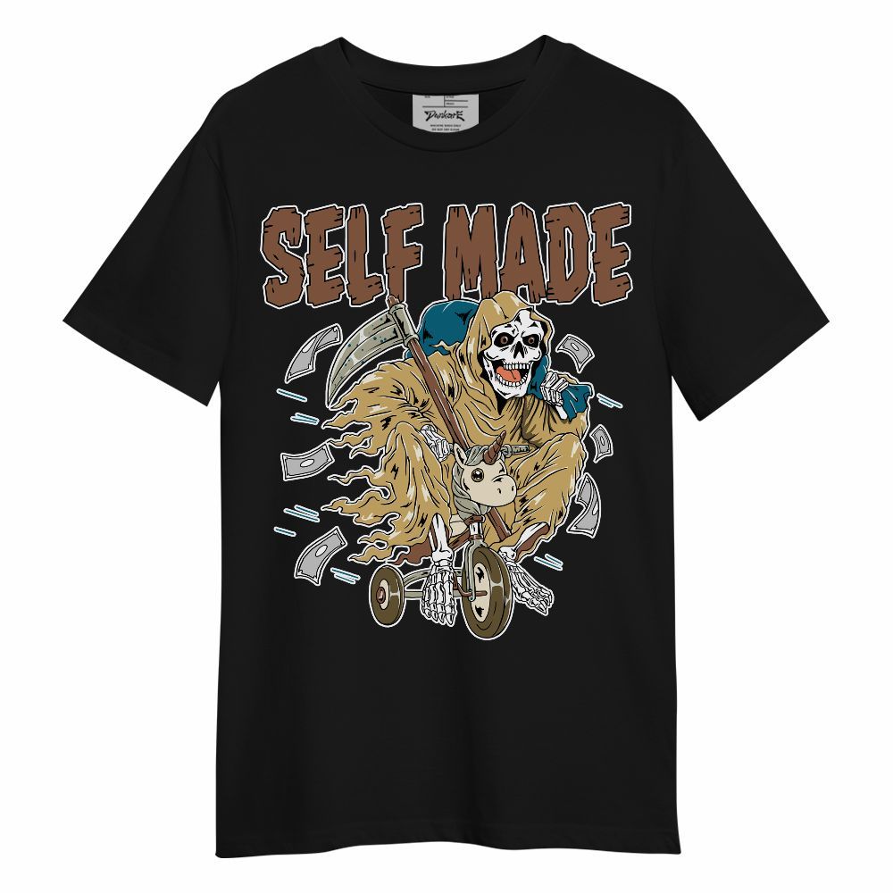 Shirt To Match Retro Cacao Wow 4s - Self Make Skeleton Unisex Shirt