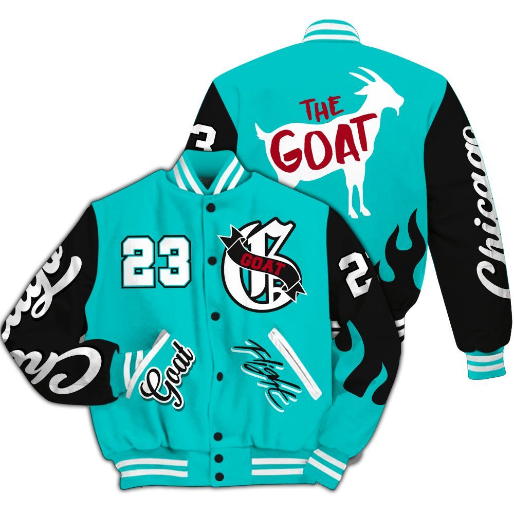 Varsity Jacket To Match Air Griffey Max 1 Freshwater - The G.O.A.T Streetwear All Over Print