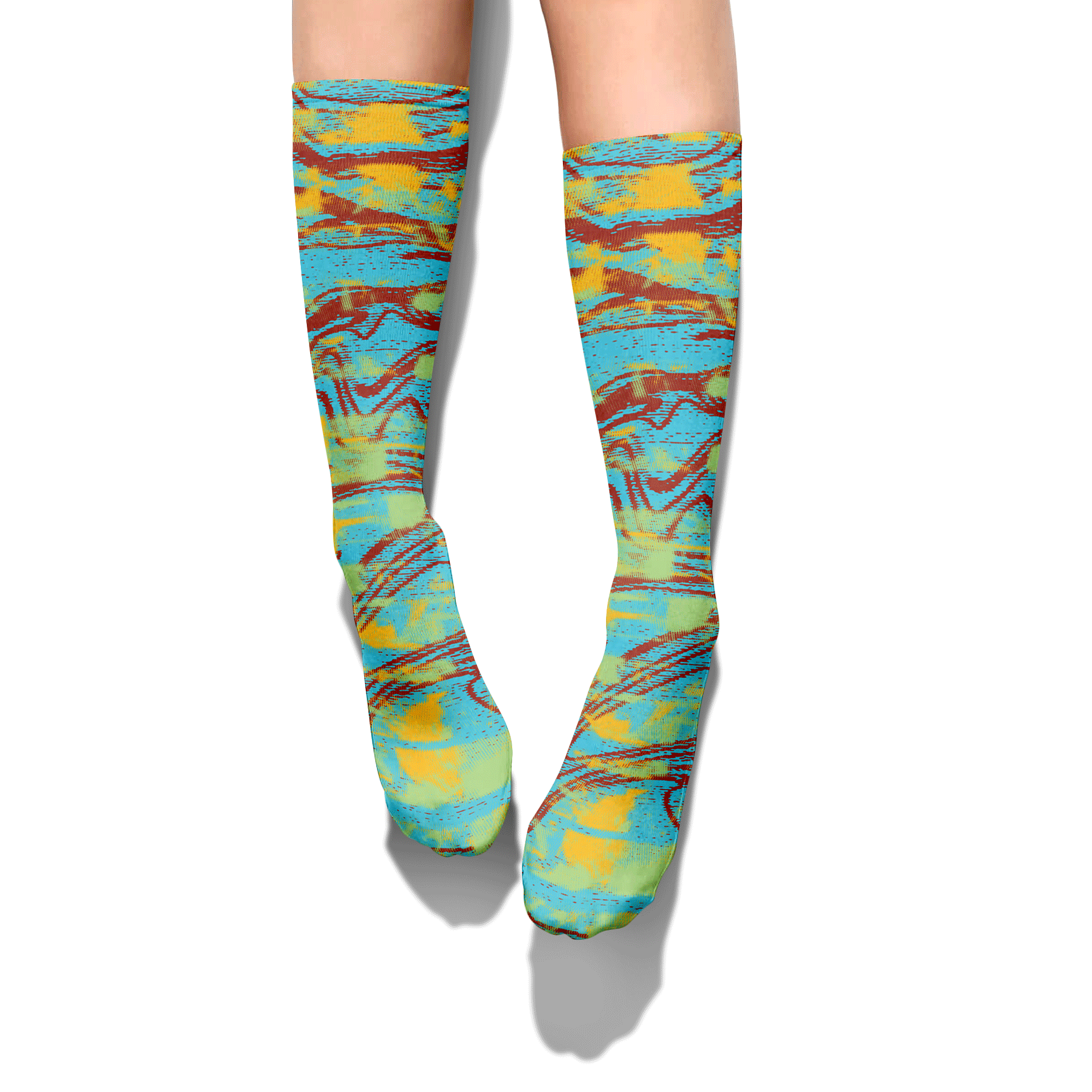 Sock To Match SB Dunk Di'Orr Greenwood - Blurry Abstract Graphic Unisex