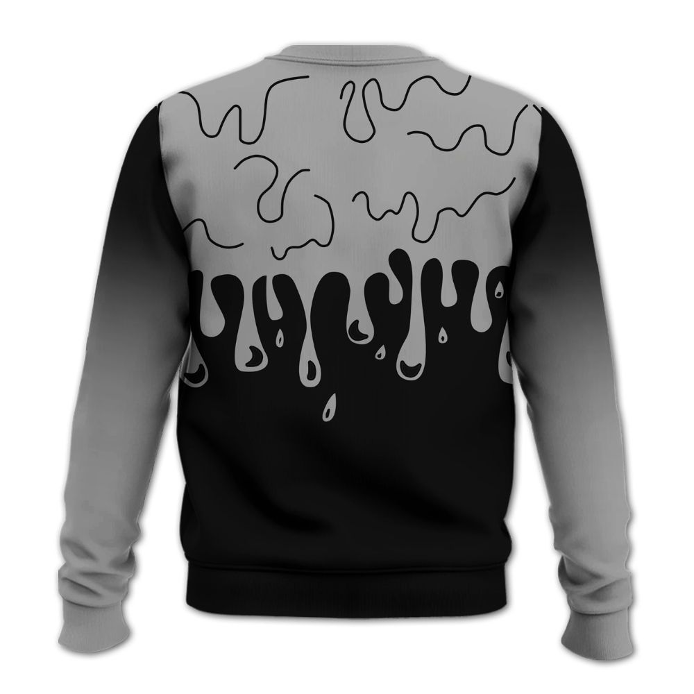 Sweatshirt To Match Black Wolf Grey 12s - Snake Trust No One Drip All Over Print