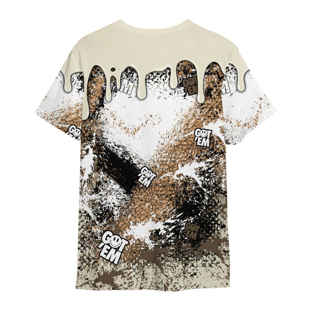 Shirt To Match Orewood Brown 3s - Dripping 23 Drip All Over Print