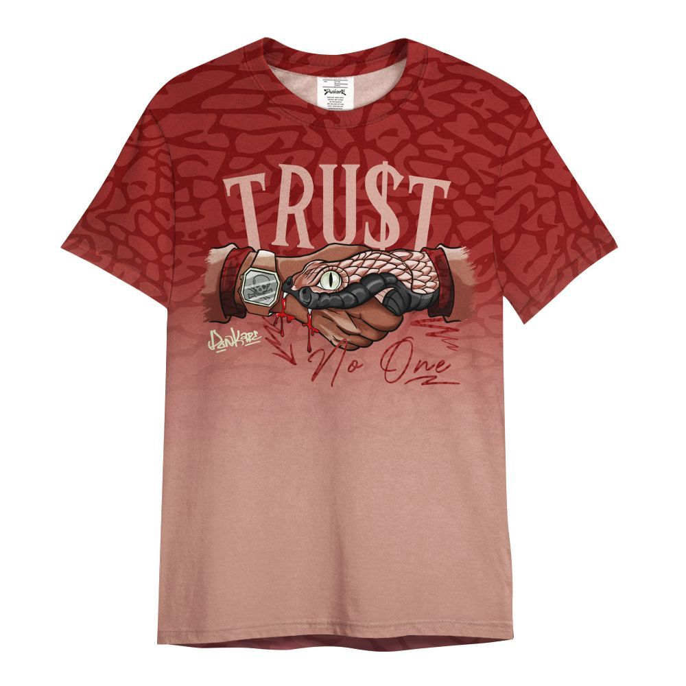 Shirt To Match Valentines Day 3s - Snake Trust No One Drip All Over Print