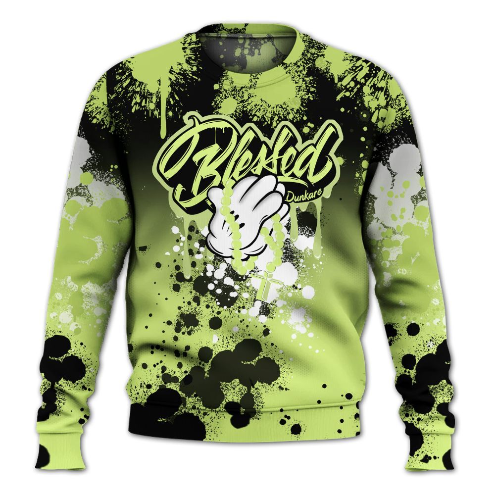Sweatshirt To Match Air Max SNDR Volt - God Blessed Ink Drip All Over Print