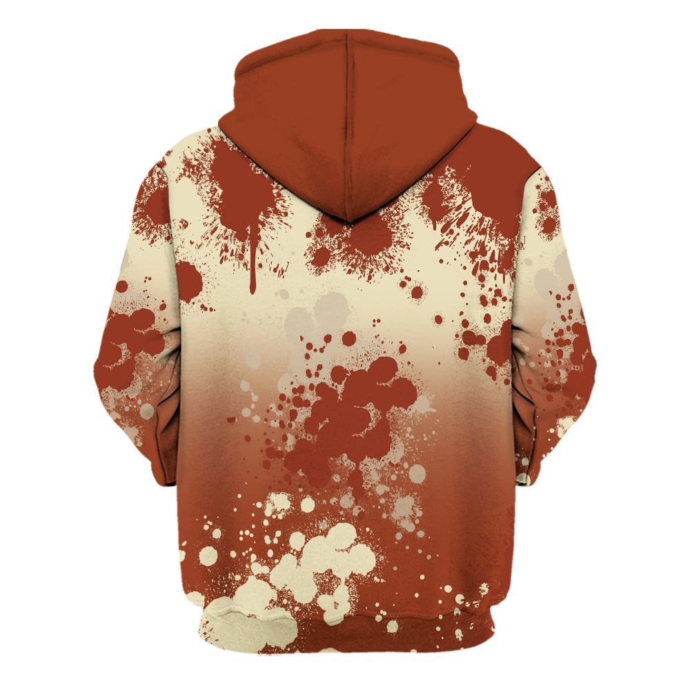 Hoodie To Match Retro Eastside Golf 12s - God Blessed Ink Drip All Over Print