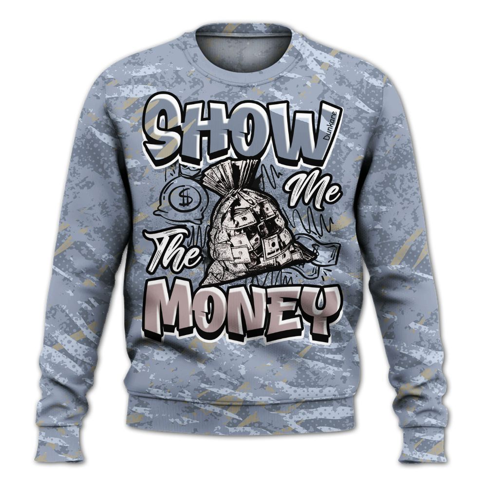 Sweatshirt To Match Ja 2 Induction - Show Me The Money Retro All Over Print
