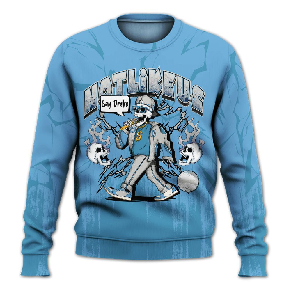 Sweatshirt To Match SB Dunk Low University Blue - Don't Like Us All Over Print