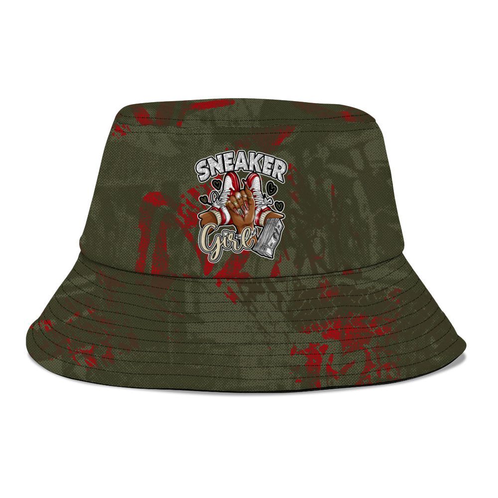 Bucket Hat To Match Travis Scott Low OG Medium Olive 1s - Sneakerz Girlz Heart Grunge Graphic