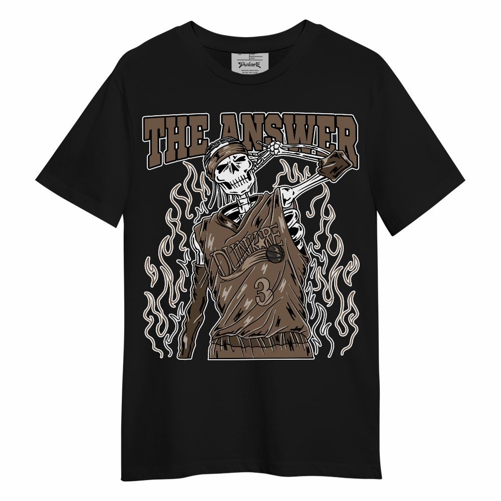 Shirt To Match Dark Mocha Jack - Allen Answer Skeleton Unisex Shirt