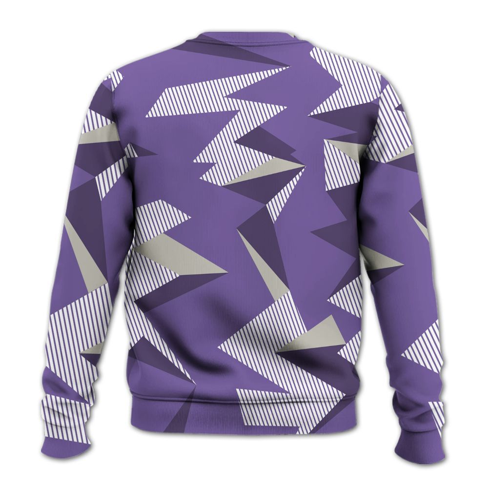 Sweatshirt To Match Dunk Low Black Raspberry - Geometric Camouflage Pattern All Over Print