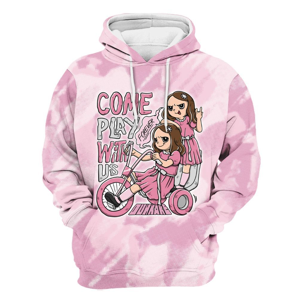 Hoodie To Match Orchid 4s - Come Hangout Halloween Abstract Halftone All Over Print