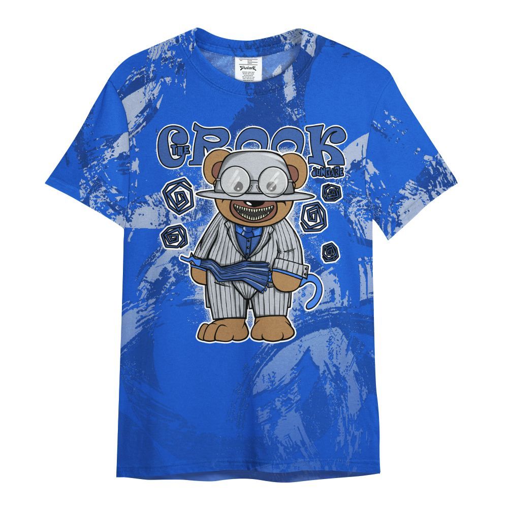 Shirt To Match Air Foamposite One Royal - Swindler Bear Circle Slpash All Over Print