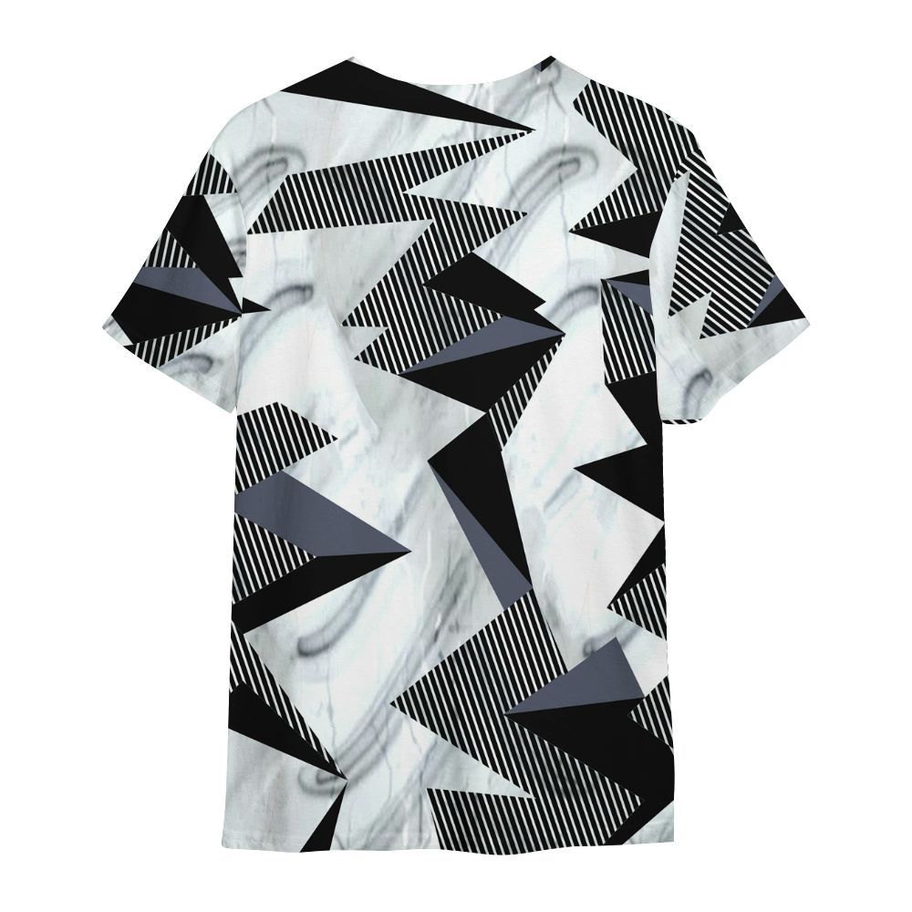 Shirt To Match Air Foamposite Jin Kazama - Geometric Camouflage Pattern All Over Print