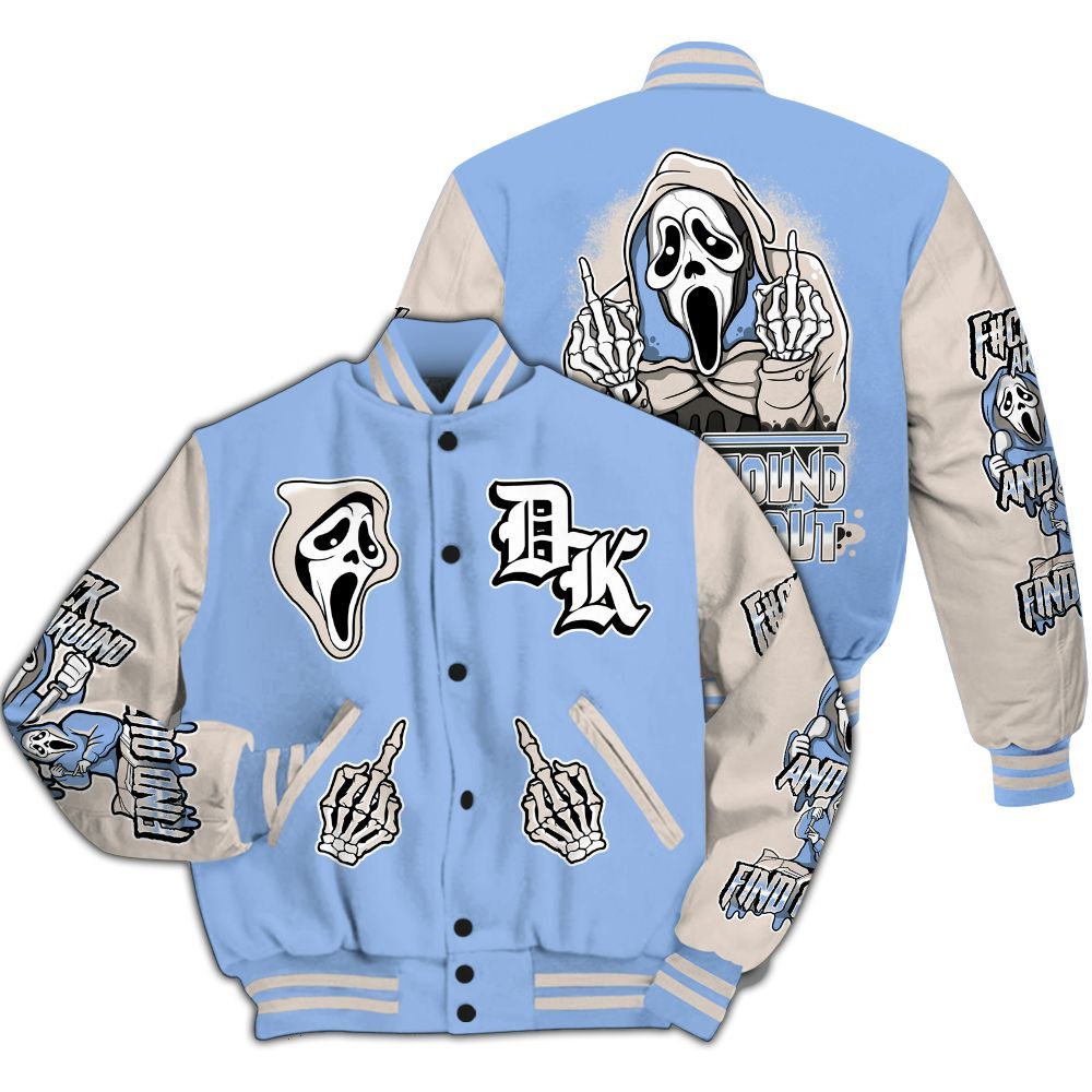 Varsity Jacket To Match Air Max 1 Royal Pulse - F#CK And Find Out Graphic All Over Print