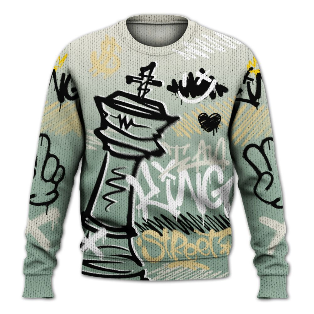 Knitted Sweater To Match Joins Year Of The Snake 5s - Street King Chess Streetwear