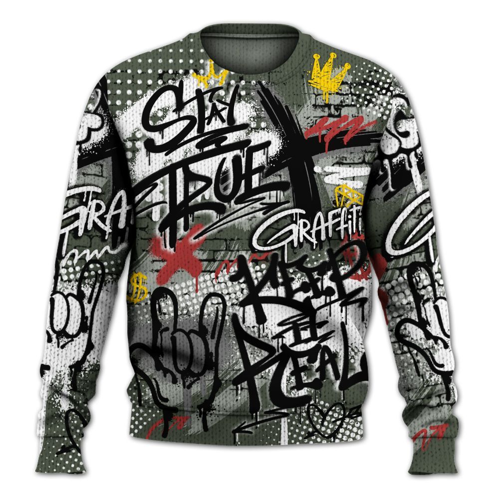 Sweater To Match Air Force 1 Low Year Of The Snake Shirt, True It Real Graffiti Streetwear Graphic